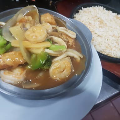 Wooba Arroz Tostados con Mariscos y Verduras