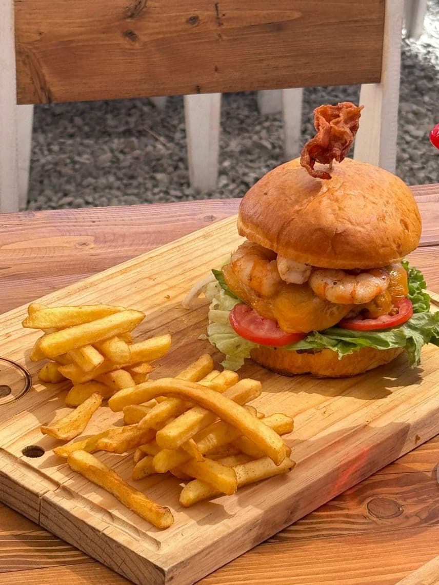 Hamburguesa Con Papas