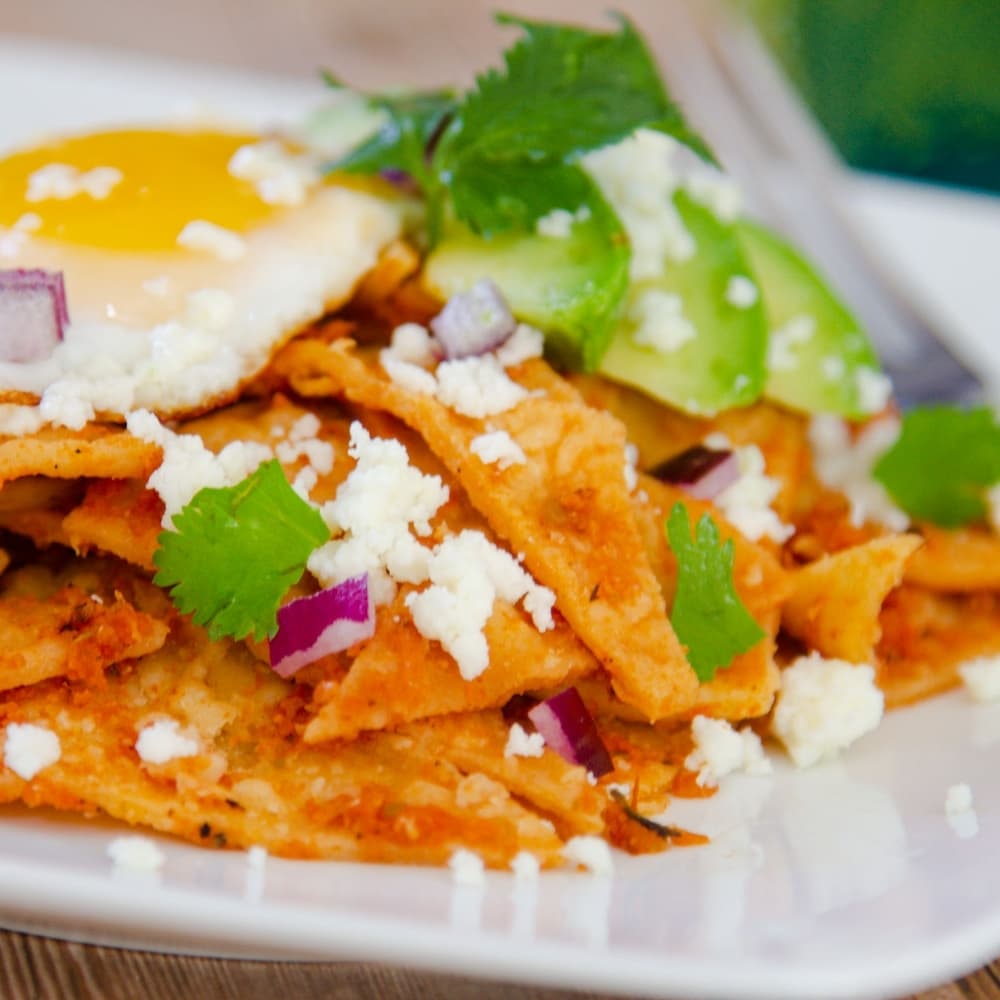 Chilaquiles en Salsa Roja