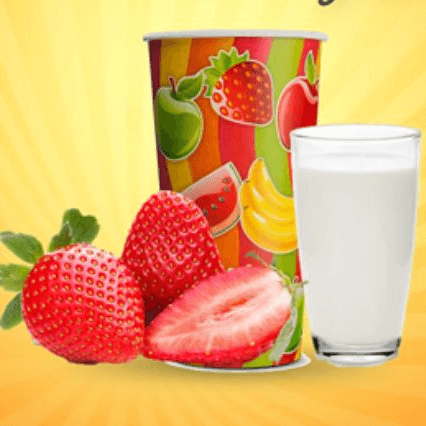 Jugo de Fresa con Leche