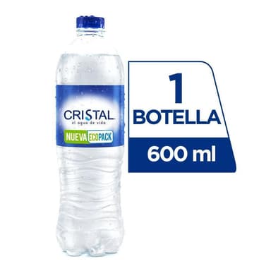 Agua Cristal sin Gas 600 ml