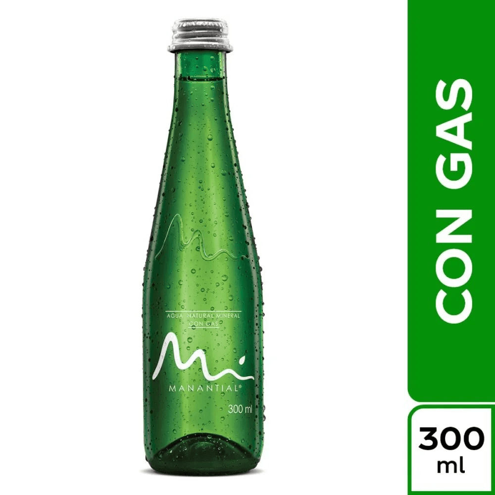 Agua MANANTIAL con Gas 300 Ml