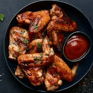 6 Alitas Fritas a la Bbq con Papas Francesas