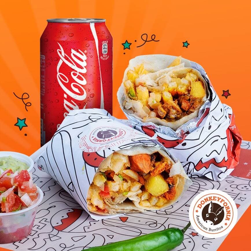 Steak Burrito + Bebida