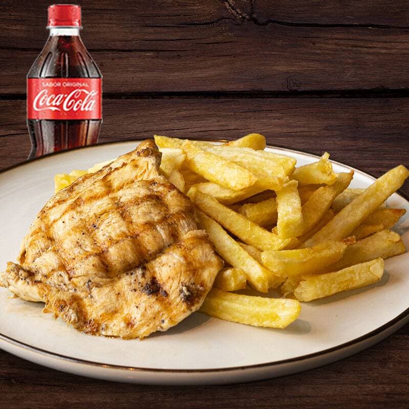 Pechuga a la Parrilla más Gaseosa