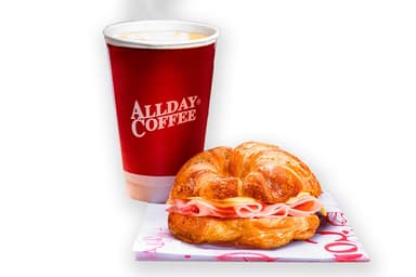 LATTE MED  HOT + CROISSANT