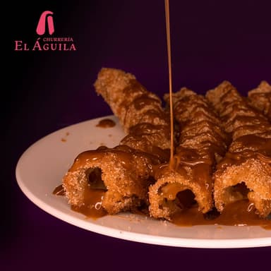 5 Churros Rellenos de Cajeta