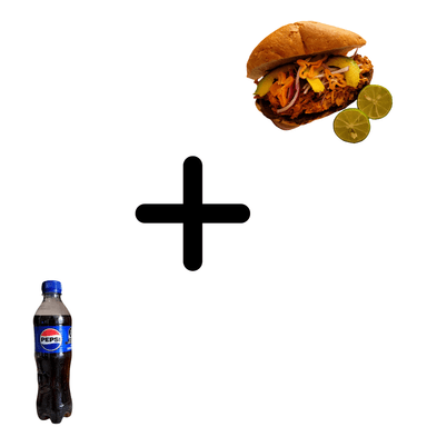TORTA GRANDE DE COCHINITA + REFRESCO