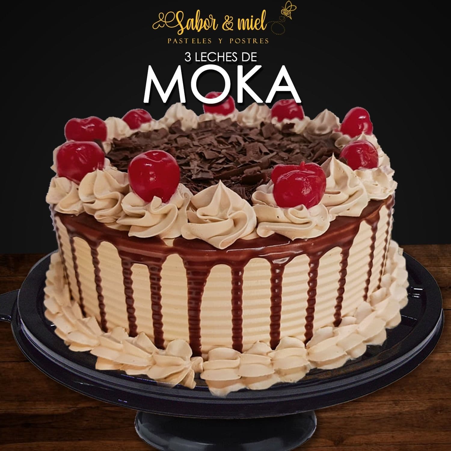 Pastel 3 Leches de Moka