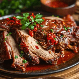 Carne Asada en Salsa de la Casa