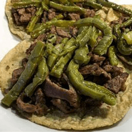 Taco de Bistec de Res.