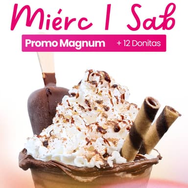 2 Frappés Magnum + 12 Donitas