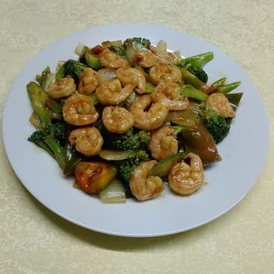 Camarones Medianos  con Vegetales