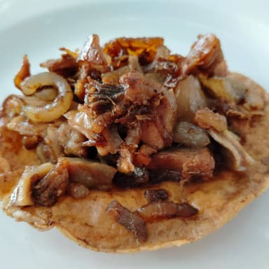 Tostada de Carnitas
