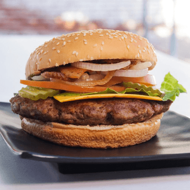 Hamburguesa con Queso y Tocino
