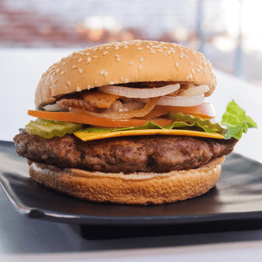 Hamburguesa con Queso y Tocino