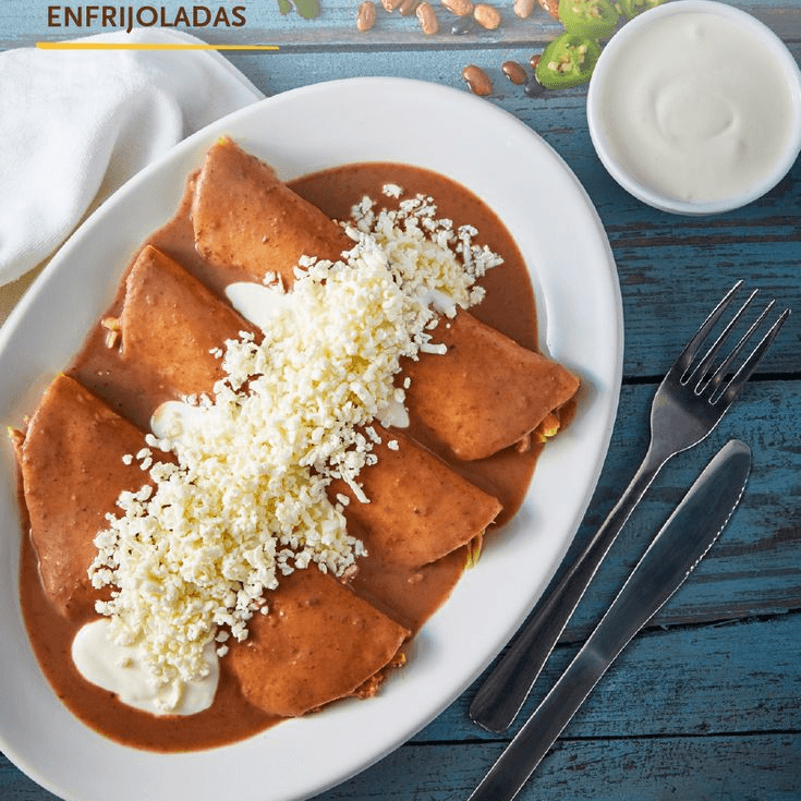 Enfrijoladas