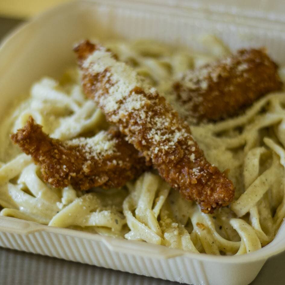 Fetuccini a la Crema y Queso.