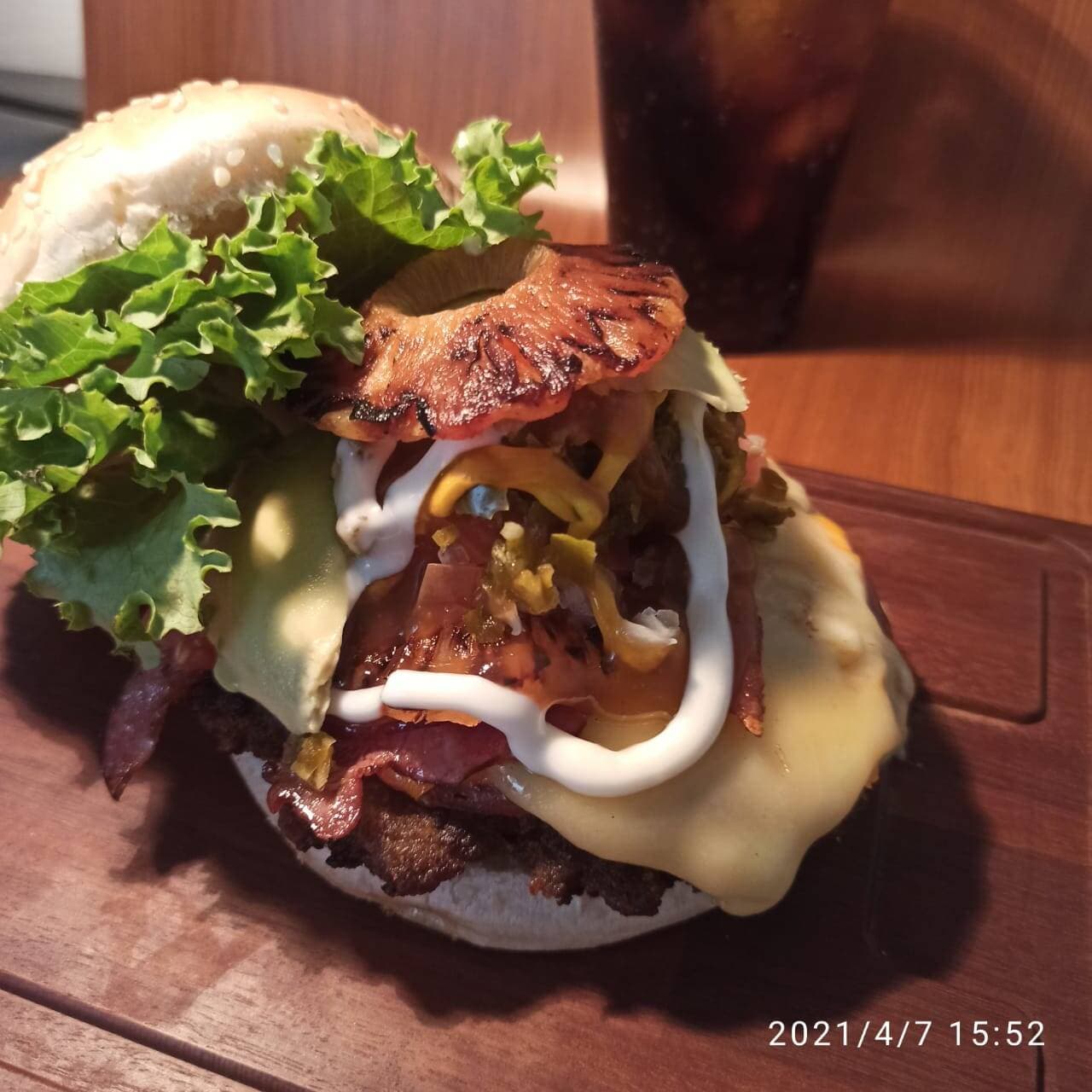 Hamburguesa estilo Pulpo