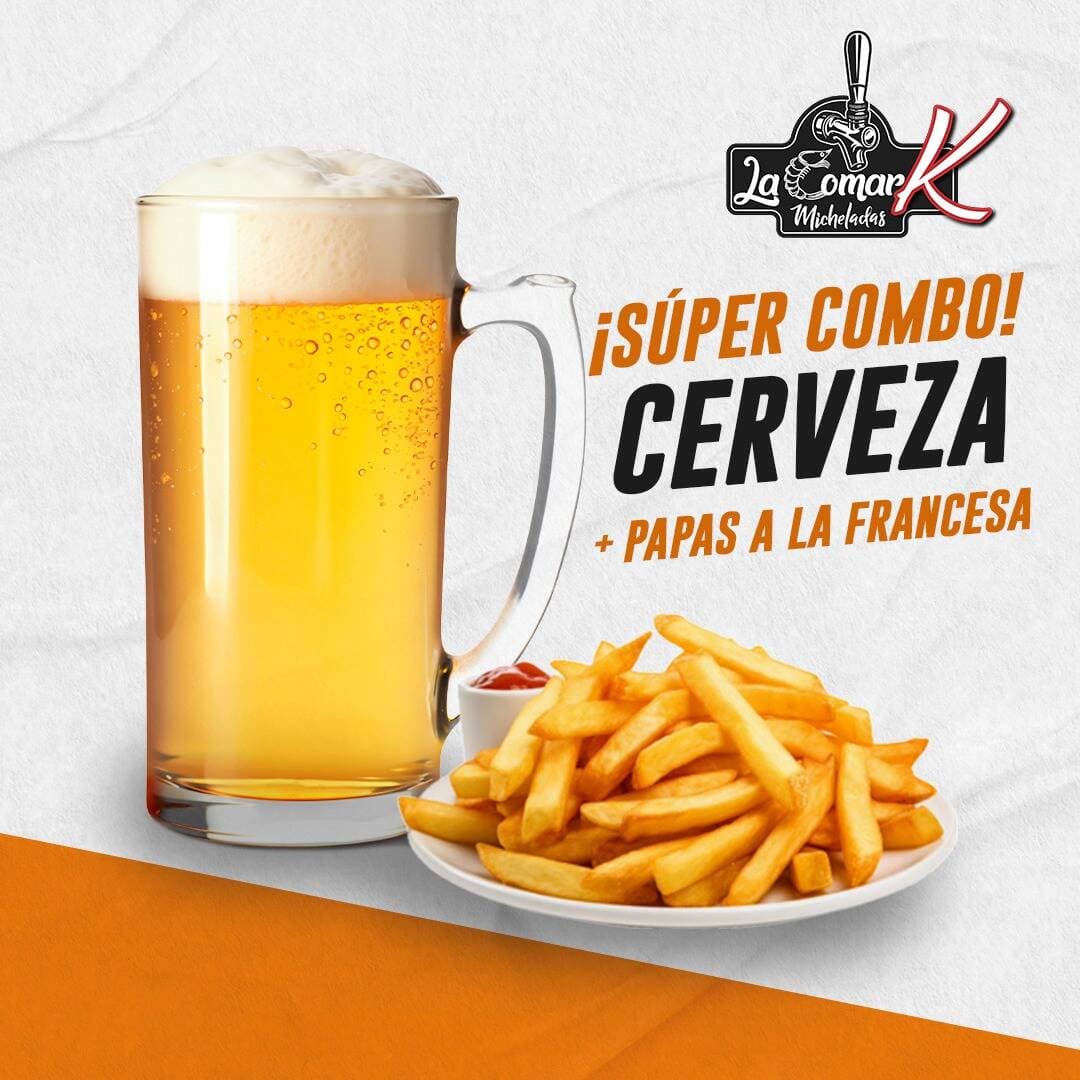 Papas a la Francesa + Cerveza (1.2l)