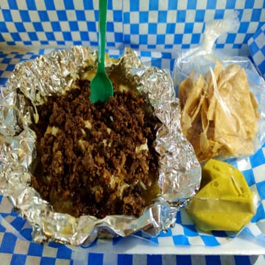 Papa Asada Con Carne Asada