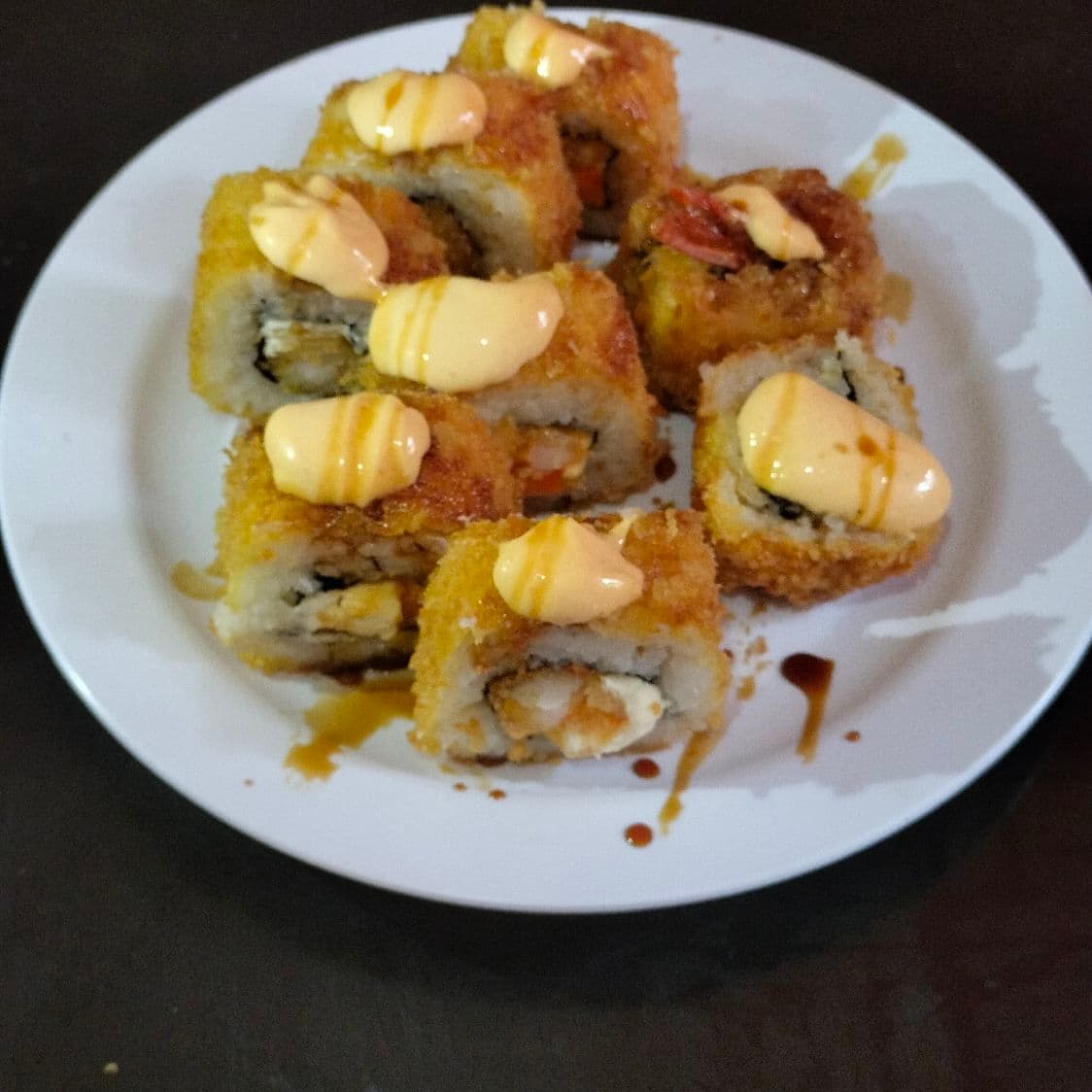 Rollos de Sushi de camarón