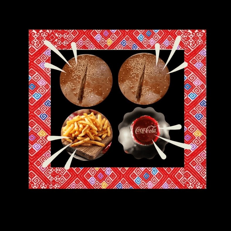 COMBO 8: 2 HH/DC +1PAPAS +1COCA1L