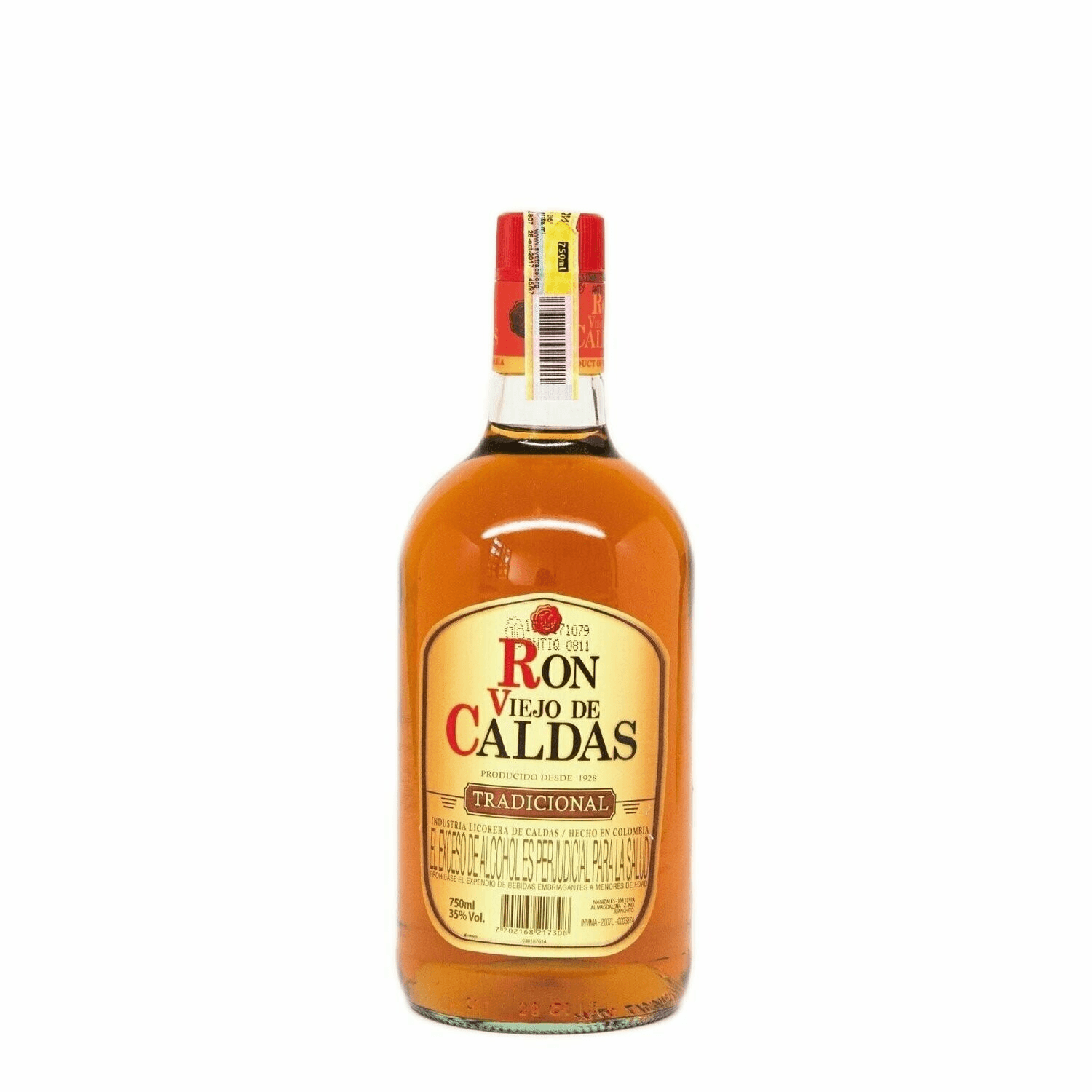 Ron viejo de caldas Botella 750 ml