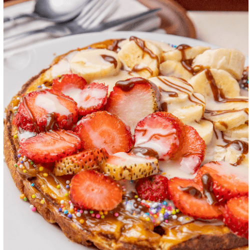Wafle Nutella y Fruta