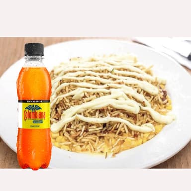 Mazorcada Pollo Chorizo mas Gaseosa 250ml 2X1