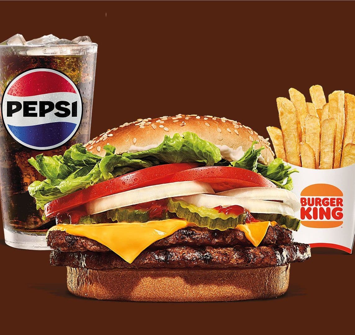 Combo Whopper Doble con Queso