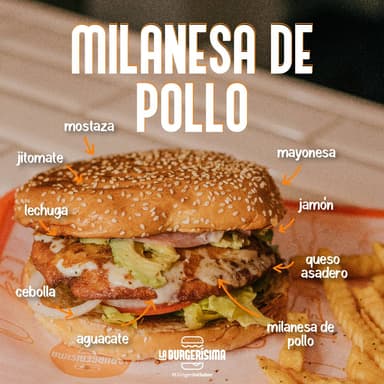 Hamburguesa de Milanesa de Pollo