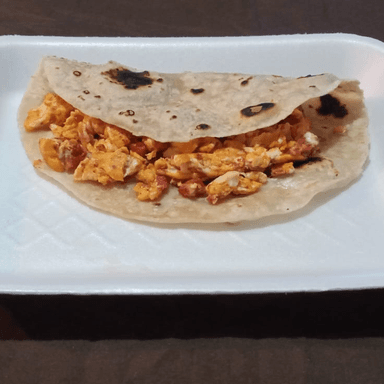 Taco de Harina de Huevo con Chorizo