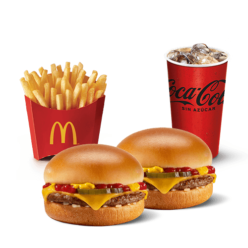 McTrio Mediano 2 Hamburguesas Con Queso