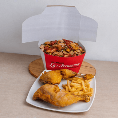 combo 5 porciones + 1/2 pollo