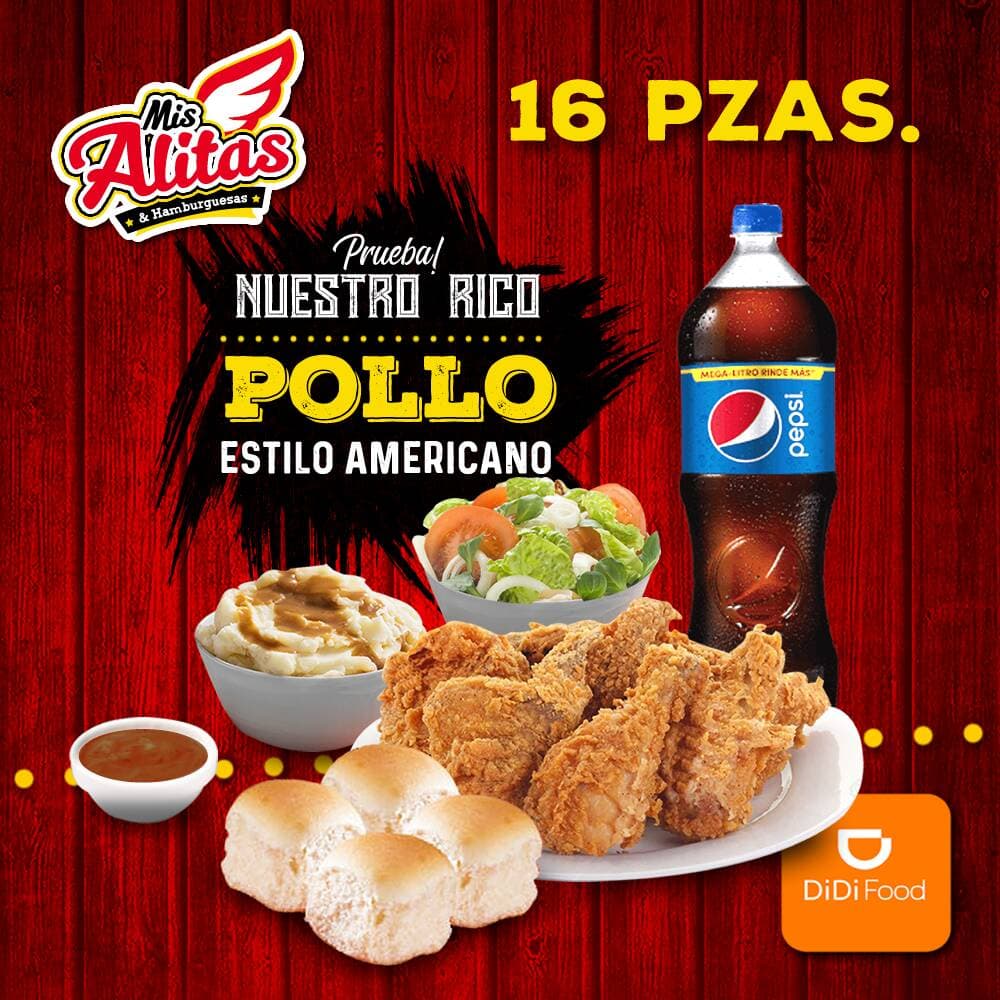 16 Piezas de Pollo Estilo Americano