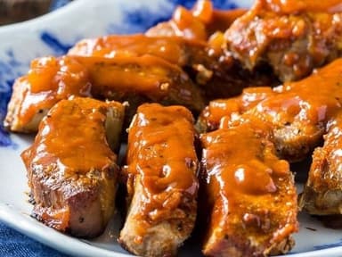 Costillas bañadas