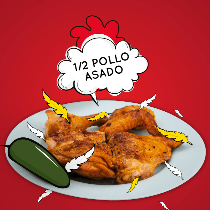 1/2 de pollo
