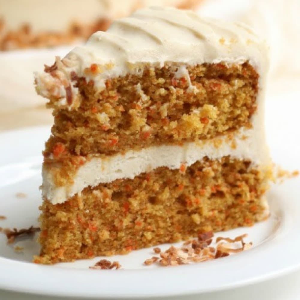 Rebanada de Pastel de Zanahoria