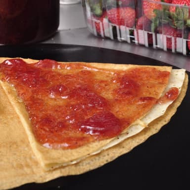 Crepa de Mermelada de Fresa