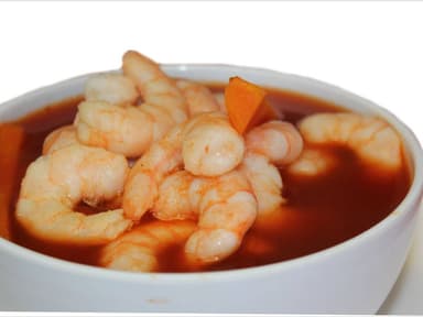 Caldo Rojo de Camarón