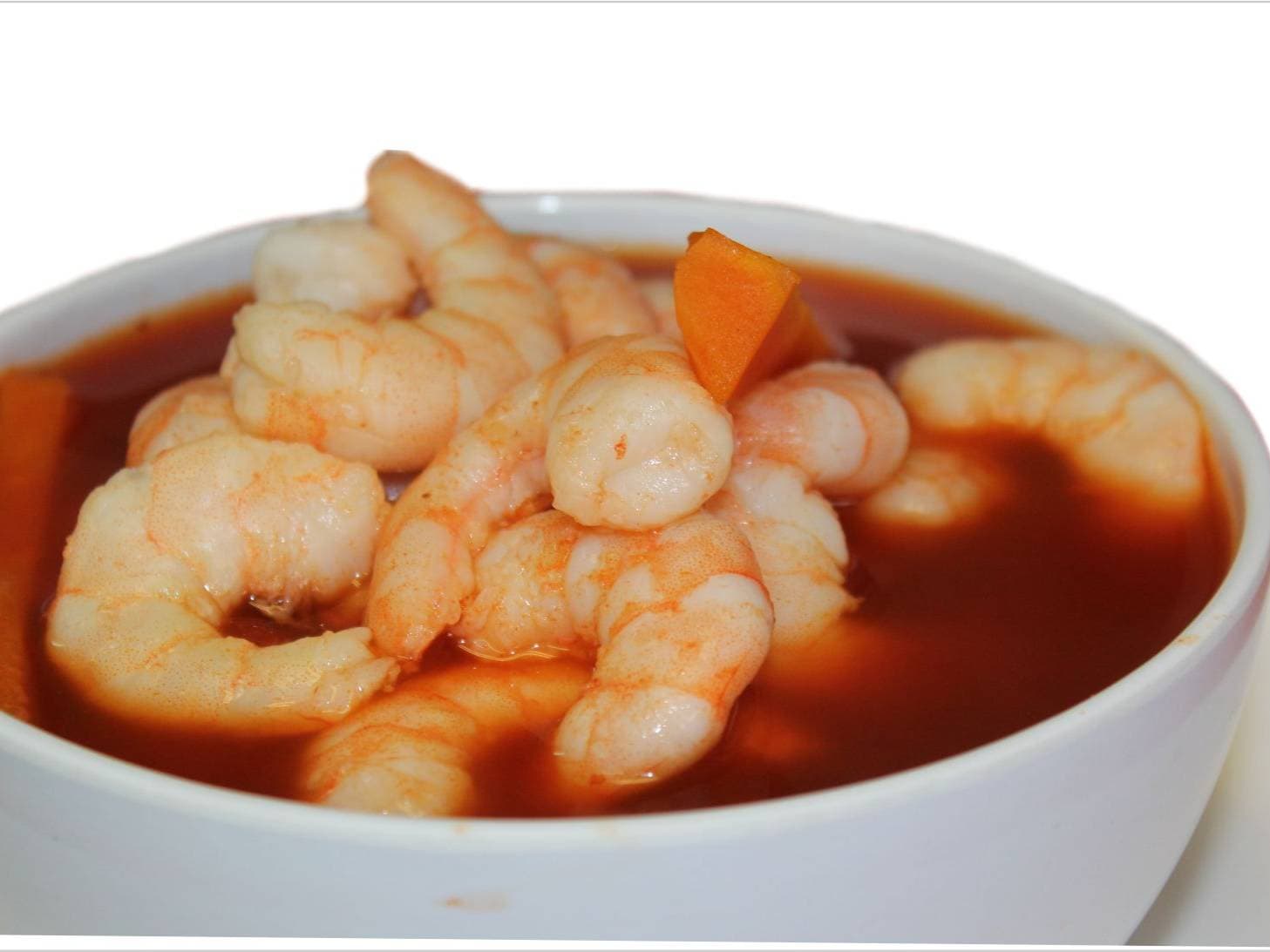 Caldo Rojo de Camarón