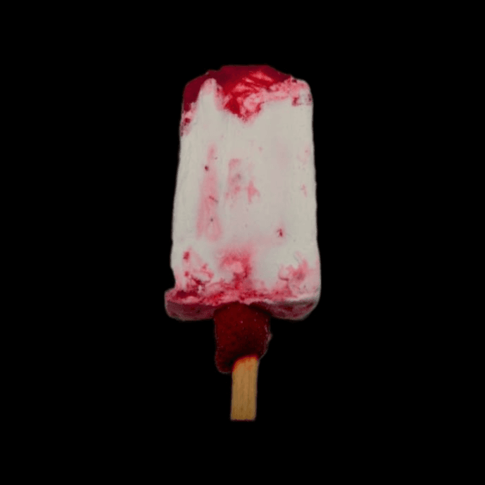 Paleta de Chantilly con Fresas