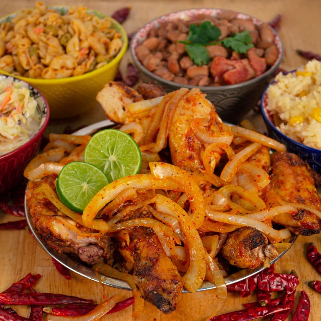 1 Pollo Enchilado CON TODO