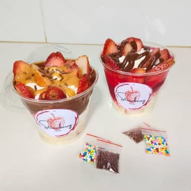 COMBO FRESAS CON CREMA 9ONZAS DUO