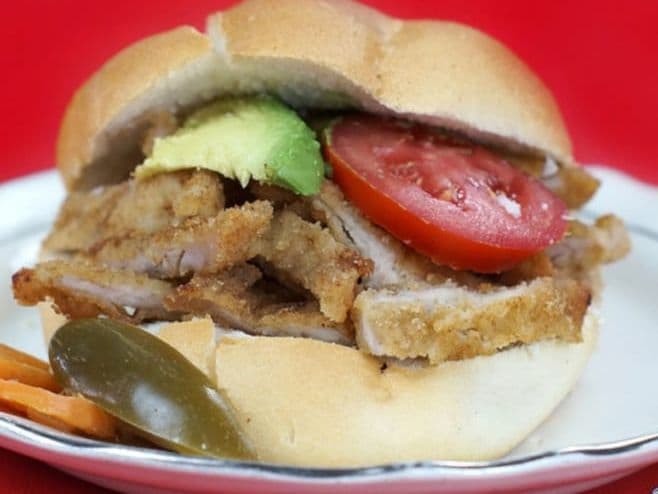torta de milanesa de cerdo