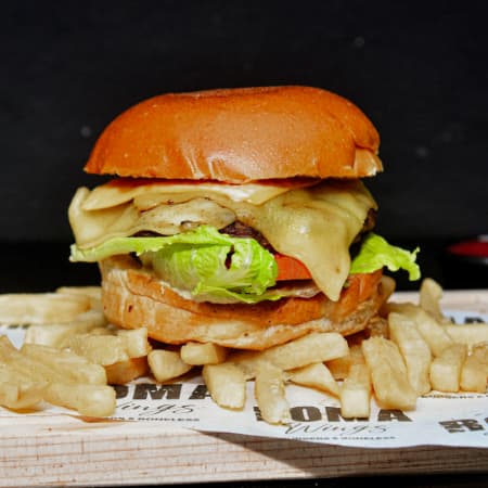 Hamburguesa 3 Quesos