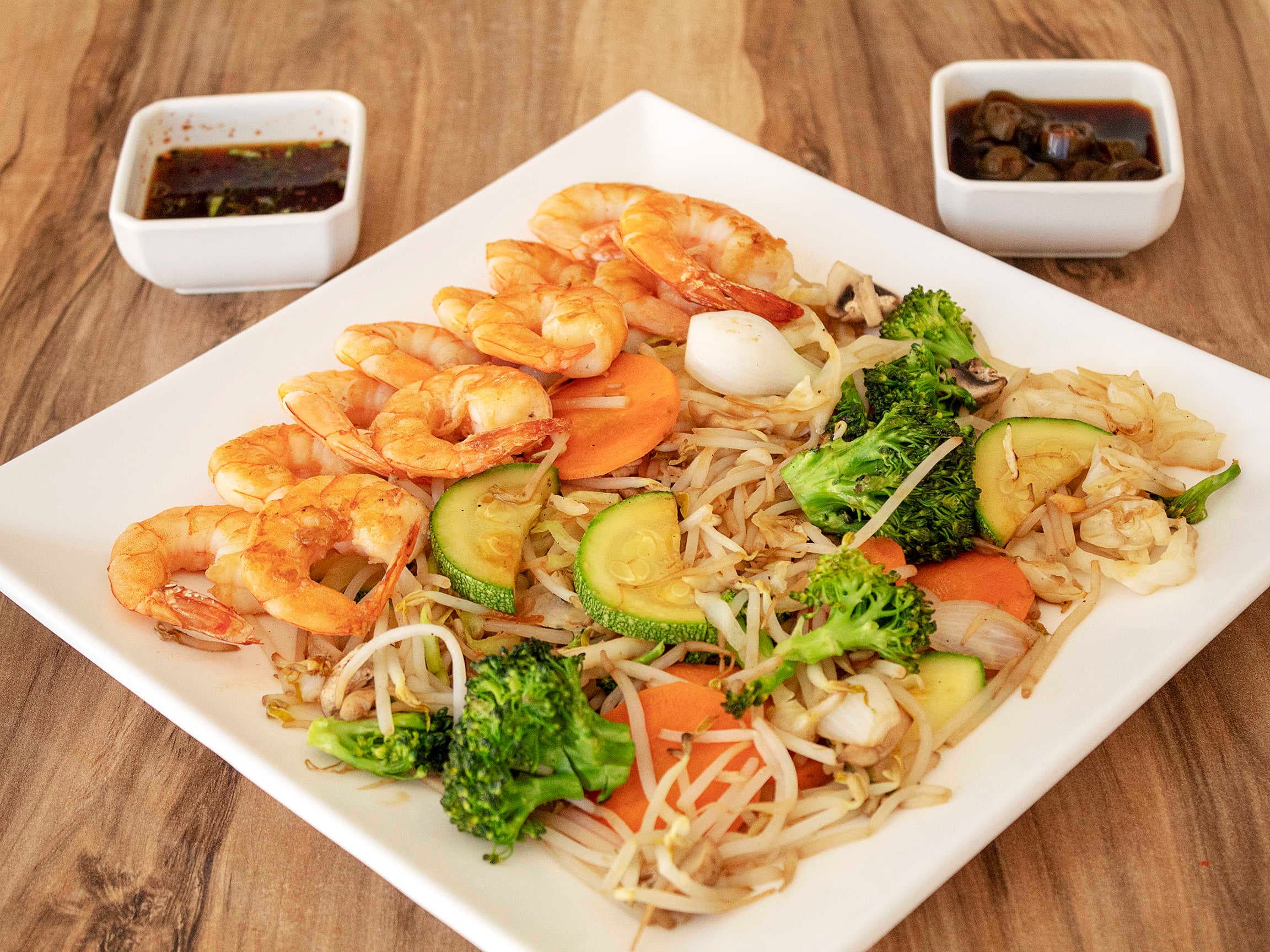 Teppanyaki con Camarón