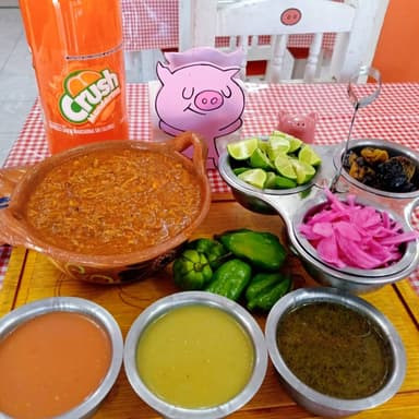 1 Kilo de Cochinita + Refresco de 2 Litros Gratis