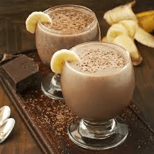 Licuado de Plátano con Chocolate Medio Litro